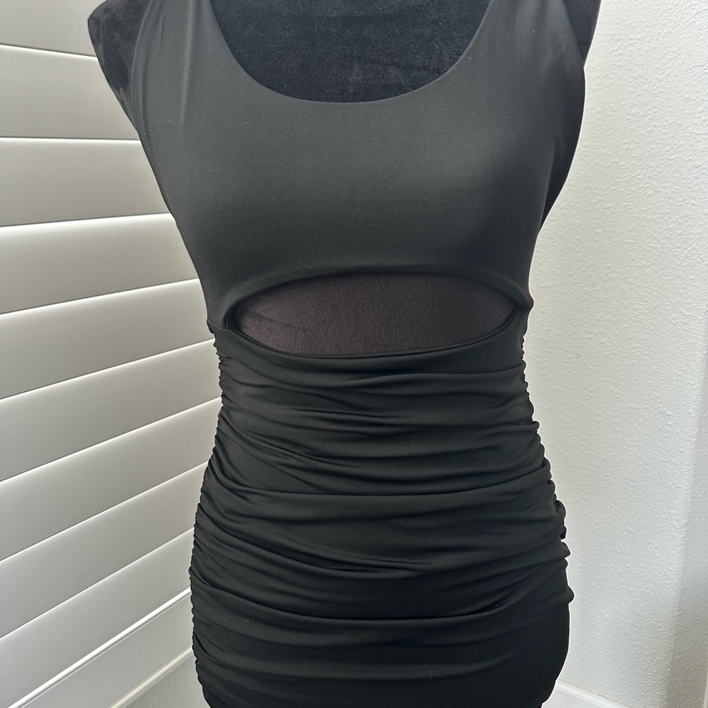 Chic Black Cutout Dress
